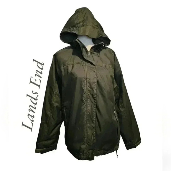 Lands End Raincoat M 10-12 - Picture 1 of 9